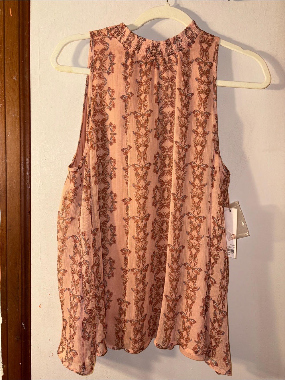 4 items for $25* Sonoma sleeveless Pink Floral High-Neck Blouse